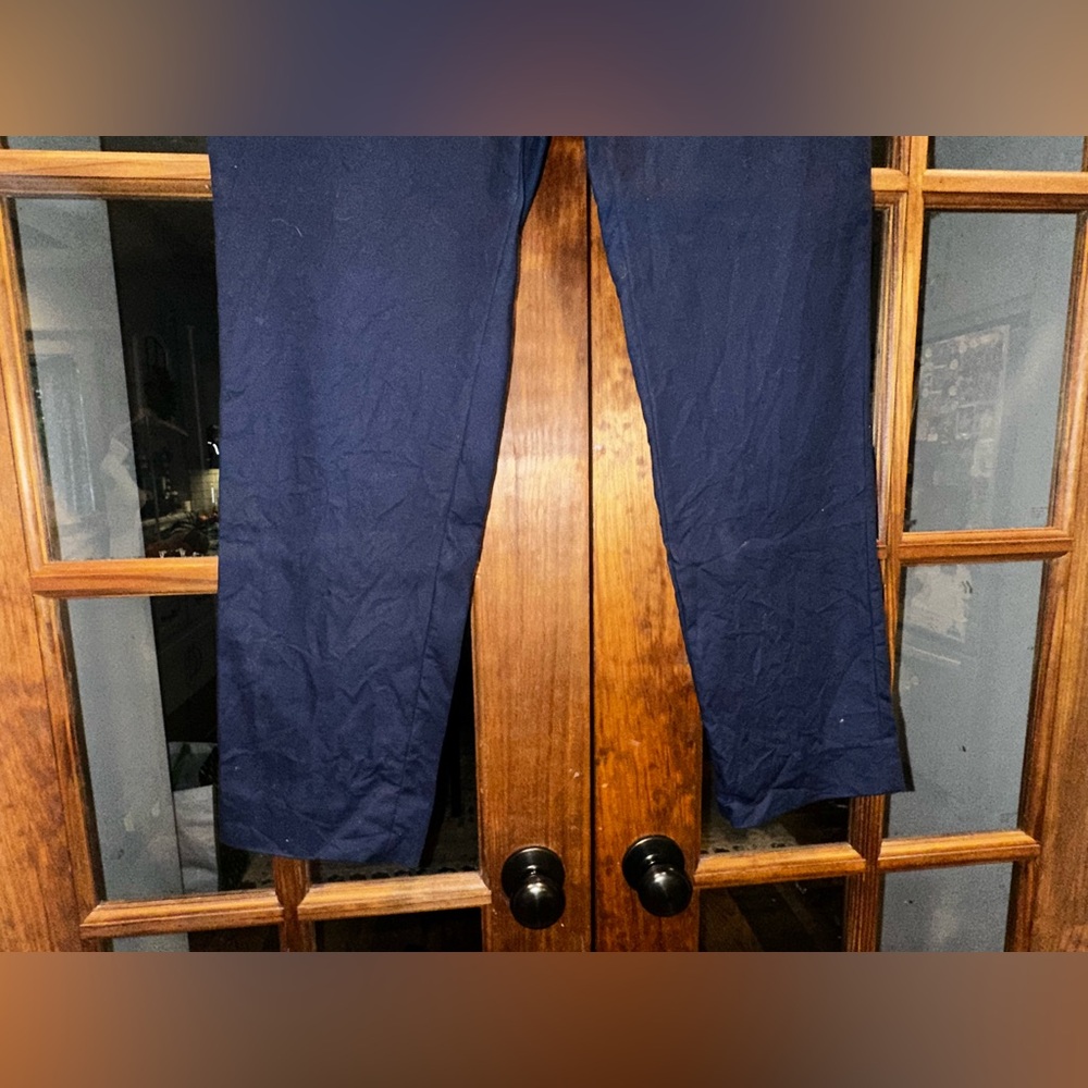 EUC J Crew Size 10 Navy Blue Ankle Cropped Dress Casual Pants‎ - Picture 4 of 13